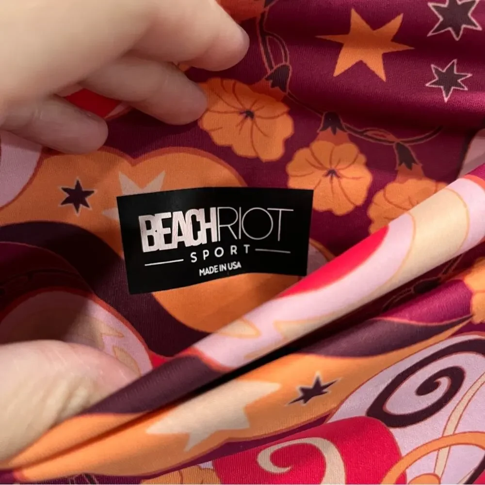 Beach Riot *FLAW Piper Printed Leggings Starbright Swirl Size Small